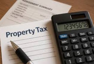 Property tax form, calculator, and assessment summary representing yearly tax costs for homebuyers in Citrus County Florida.