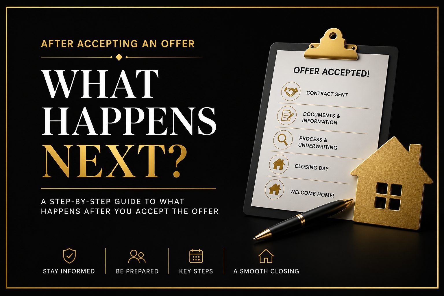 What happens after accepting an offer on a home in Citrus County Florida