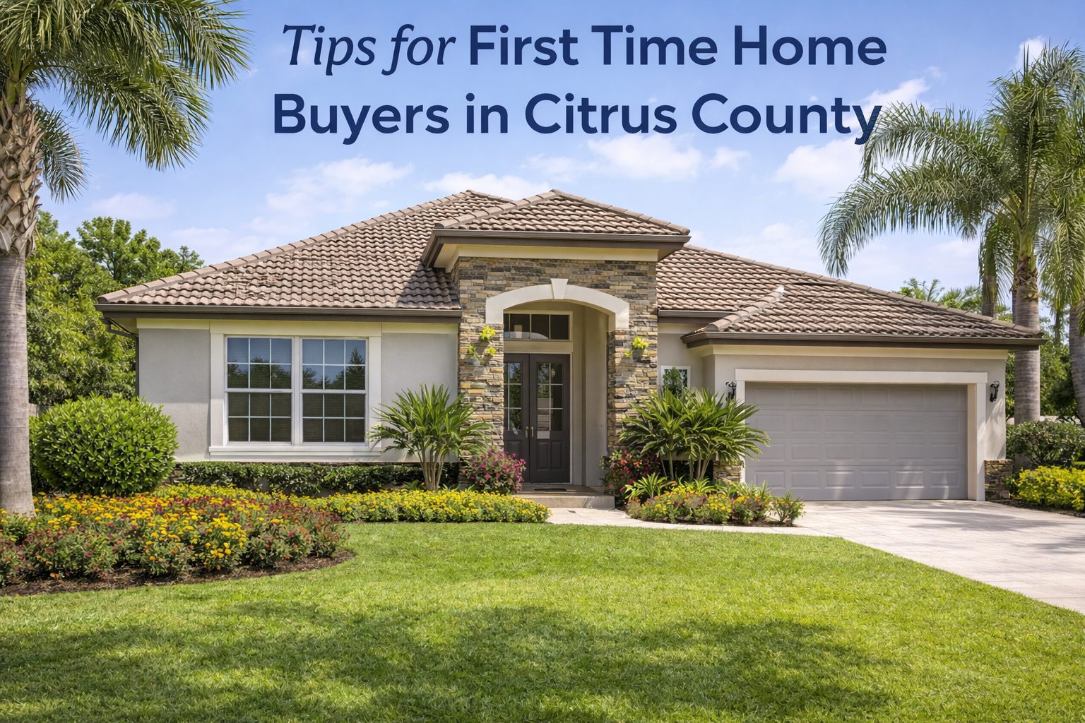 first time home buyers Citrus County Florida home exterior