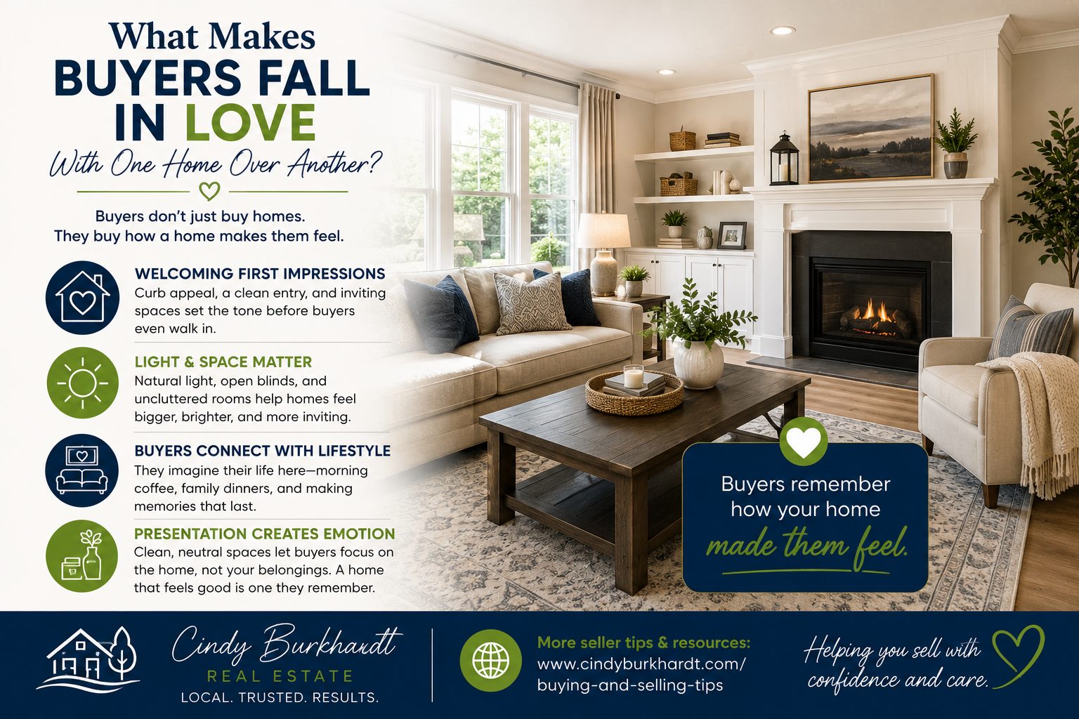 Buyers fall in love with a home in Citrus County seller staging and presentation tips